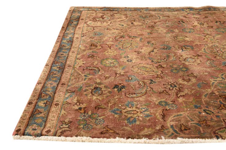 Detail image of 3' 9 x 4' 8 Hand Knotted Ultra Vintage Persian Wool Rug