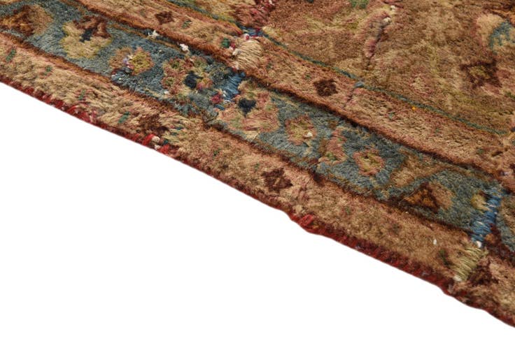 Detail image of 3' 9 x 4' 8 Hand Knotted Ultra Vintage Persian Wool Rug