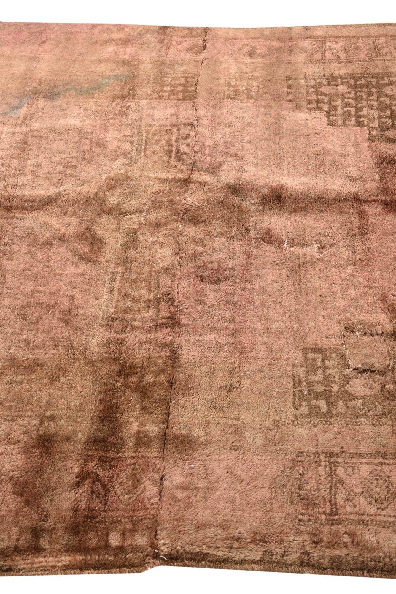 155cm x 220cm anudado a mano Ultra Vintage Alfombra Persa Lana