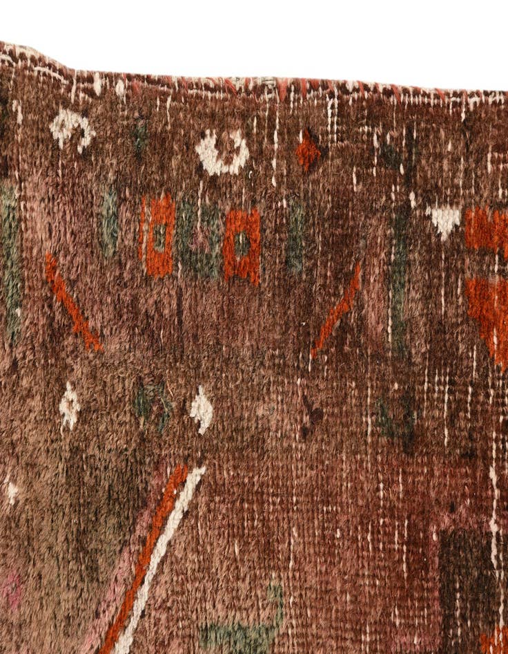 Detail image of 3' 9 x 6' 8  Hand Knotted Ultra Vintage Persian Wool Rug