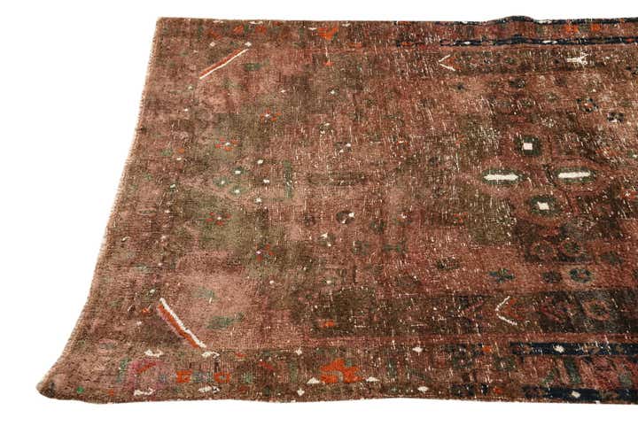 3' 9 x 6' 8 Hand Knotted Ultra Vintage Persian Wool Rug