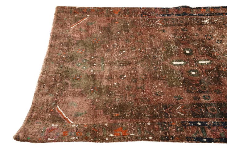 Detail image of 3' 9 x 6' 8 Hand Knotted Ultra Vintage Persian Wool Rug