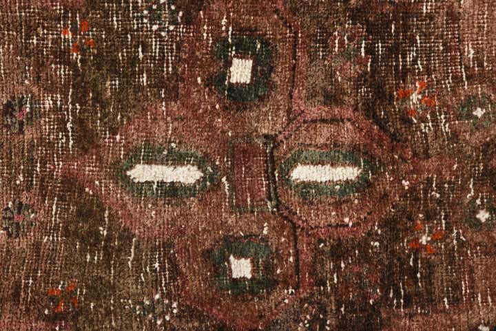 3' 9 x 6' 8 Hand Knotted Ultra Vintage Persian Wool Rug