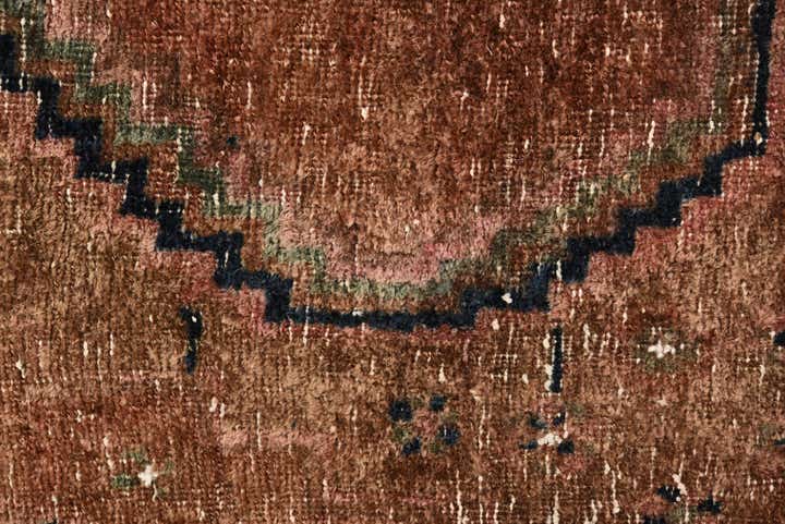 3' 9 x 6' 8 Hand Knotted Ultra Vintage Persian Wool Rug