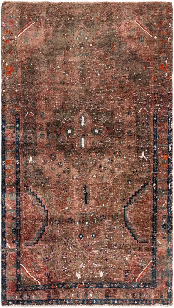 3' 9 x 6' 8 Hand Knotted Ultra Vintage Persian Wool Rug