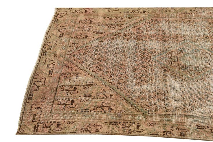 Detail image of 3' 8 x 6' 4 Hand Knotted Ultra Vintage Persian Wool Rug