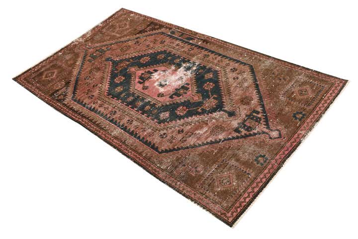 3' 3 x 5' 9 Hand Knotted Ultra Vintage Persian Wool Rug