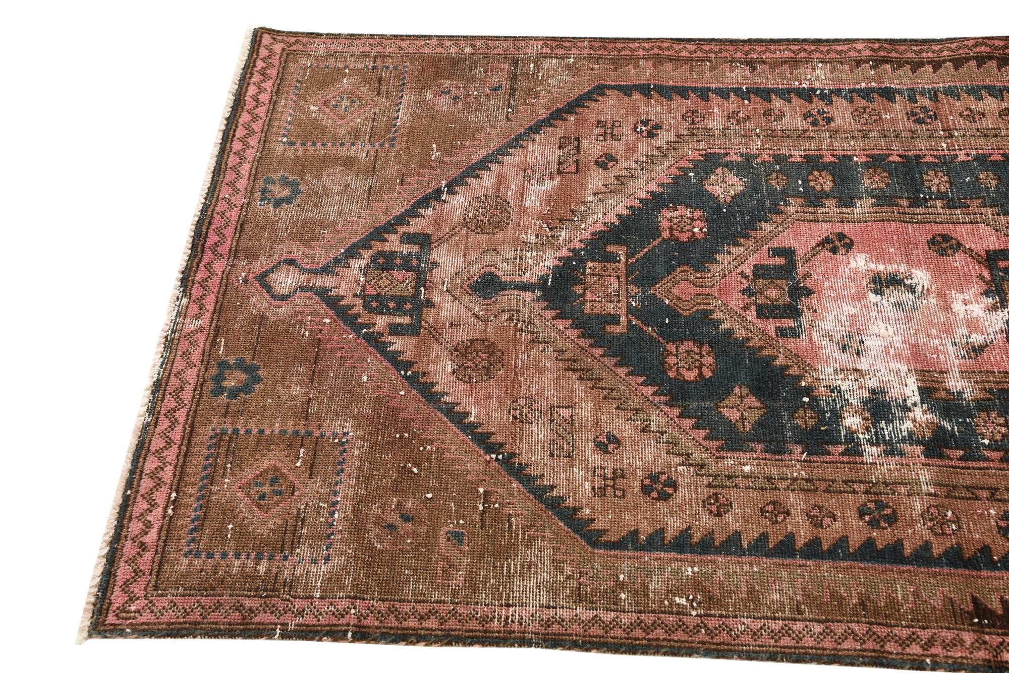 3' 3 x 5' 9 Hand Knotted Ultra Vintage Persian Wool Rug