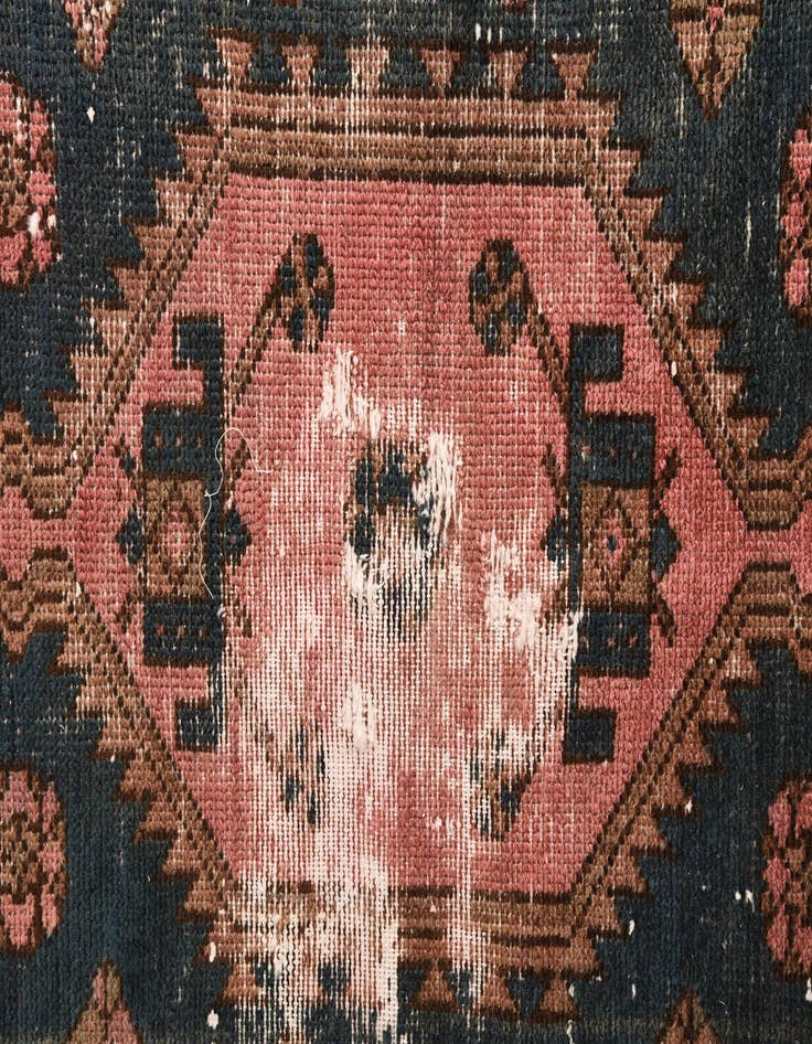 Detail image of 3' 3 x 5' 9  Hand Knotted Ultra Vintage Persian Wool Rug