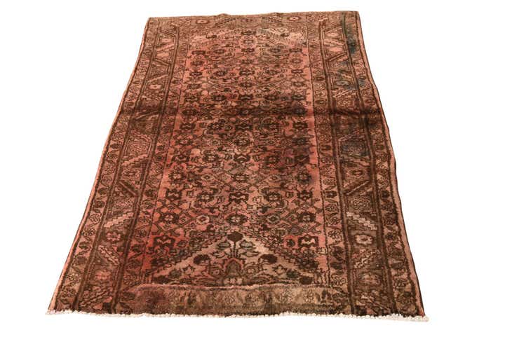 110cm x 175cm Hand Knotted Ultra Vintage Persian Wool Rug