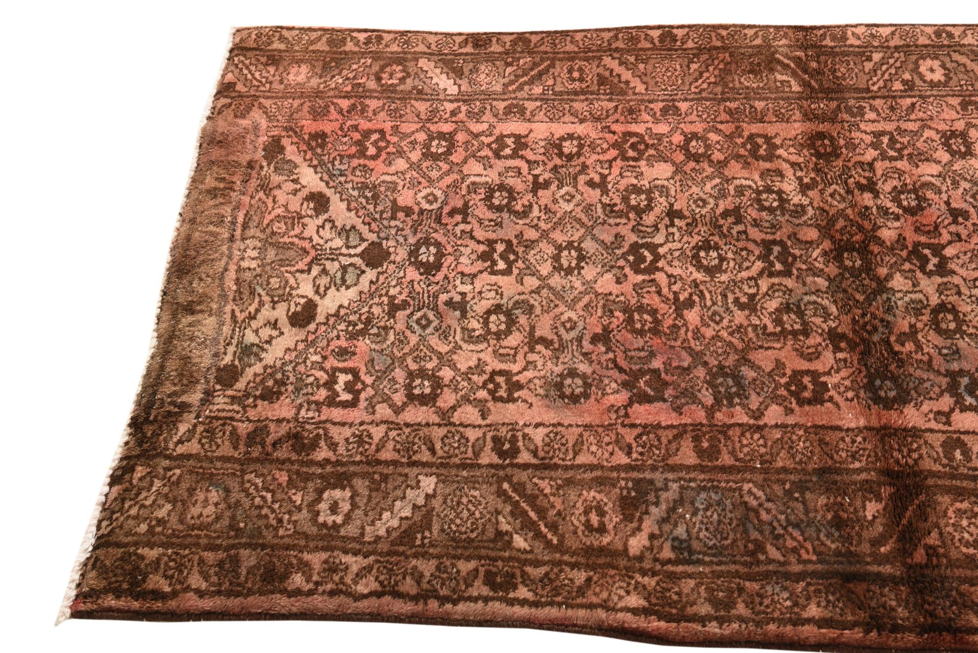 110cm x 175cm Hand Knotted Ultra Vintage Persian Wool Rug