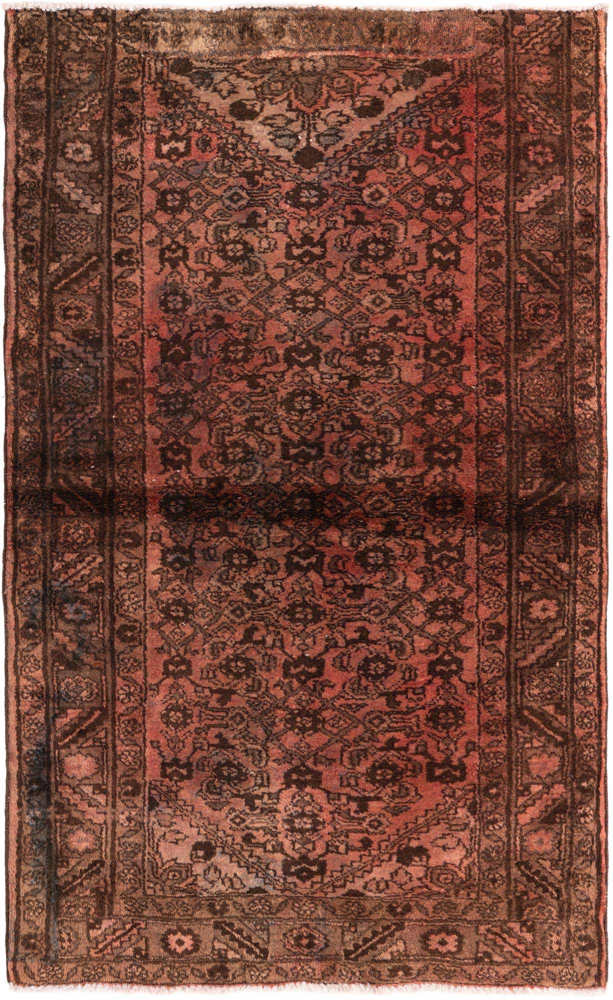 110cm x 175cm Hand Knotted Ultra Vintage Persian Wool Rug