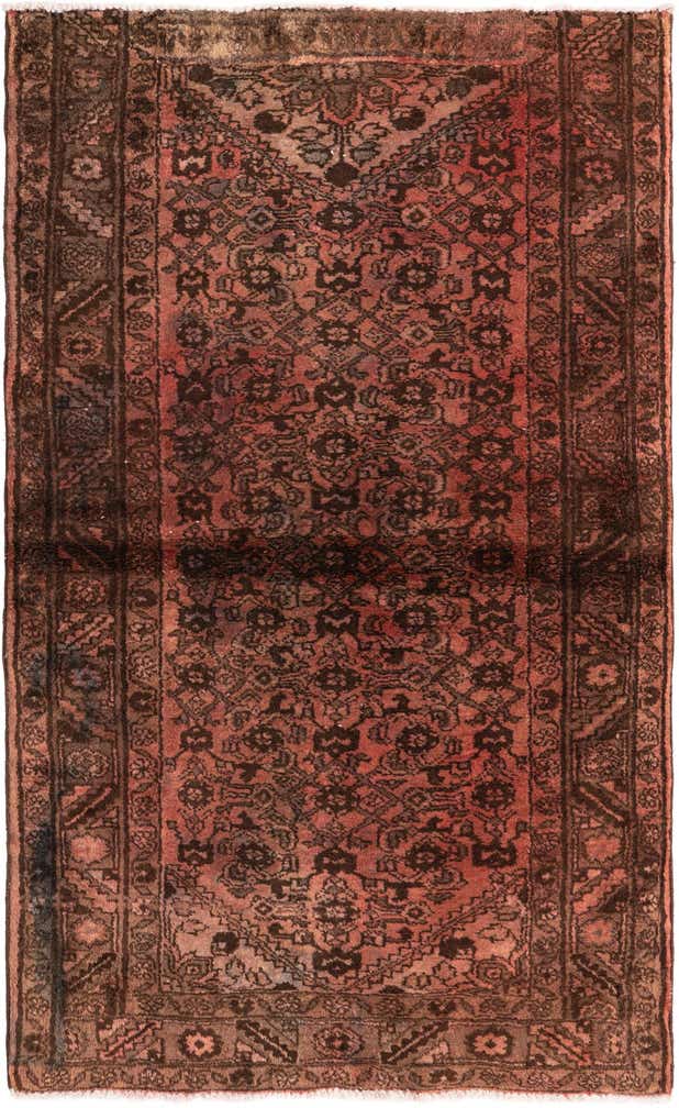 110cm x 175cm Hand Knotted Ultra Vintage Persian Wool Rug