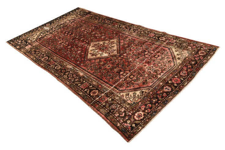 Detail image of 4' 10 x 8' 10 Hand Knotted Ultra Vintage Persian Wool Rug