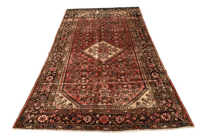 4' 10 x 8' 10 Hand Knotted Ultra Vintage Persian Wool Rug