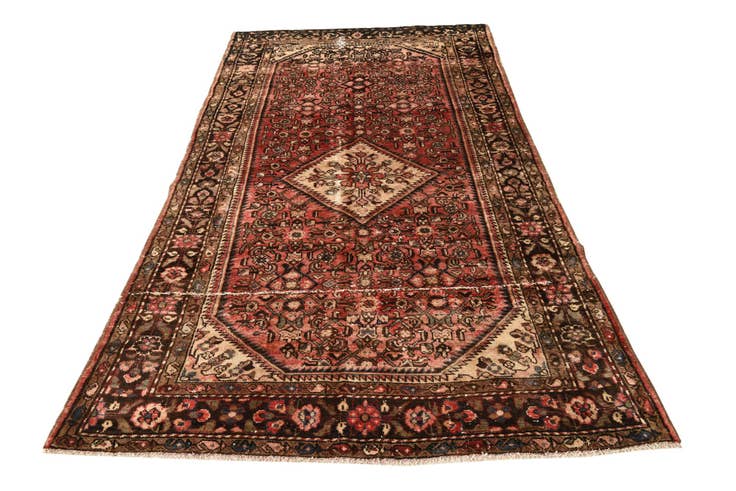 Detail image of 4' 10 x 8' 10 Hand Knotted Ultra Vintage Persian Wool Rug
