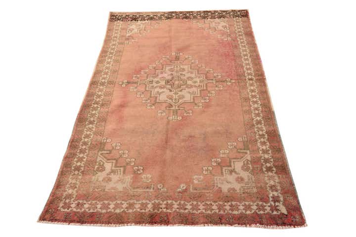 3' 10 x 6' 9 Hand Knotted Ultra Vintage Persian Wool Rug