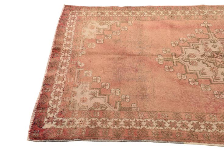 Detail image of 3' 10 x 6' 9 Hand Knotted Ultra Vintage Persian Wool Rug