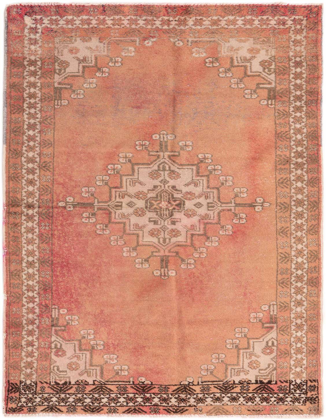 Primary image 3' 10 x 6' 9  Hand Knotted Ultra Vintage Persian Wool Rug