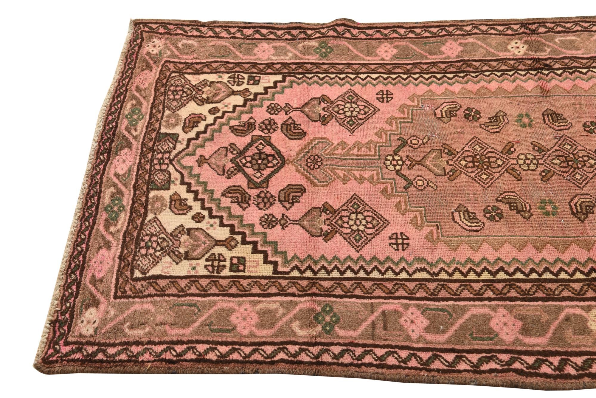 3' 5 x 6' 3 Hand Knotted Ultra Vintage Persian Wool Rug