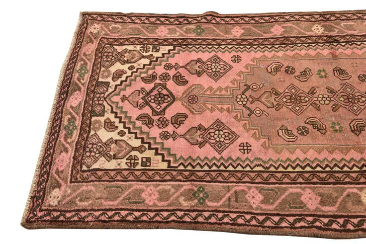 Detail image of 3' 5 x 6' 3 Hand Knotted Ultra Vintage Persian Wool Rug