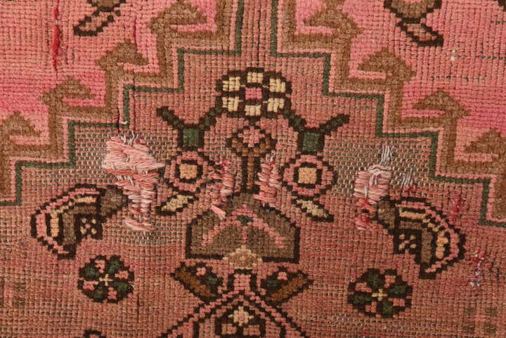 3' 5 x 6' 3 Hand Knotted Ultra Vintage Persian Wool Rug