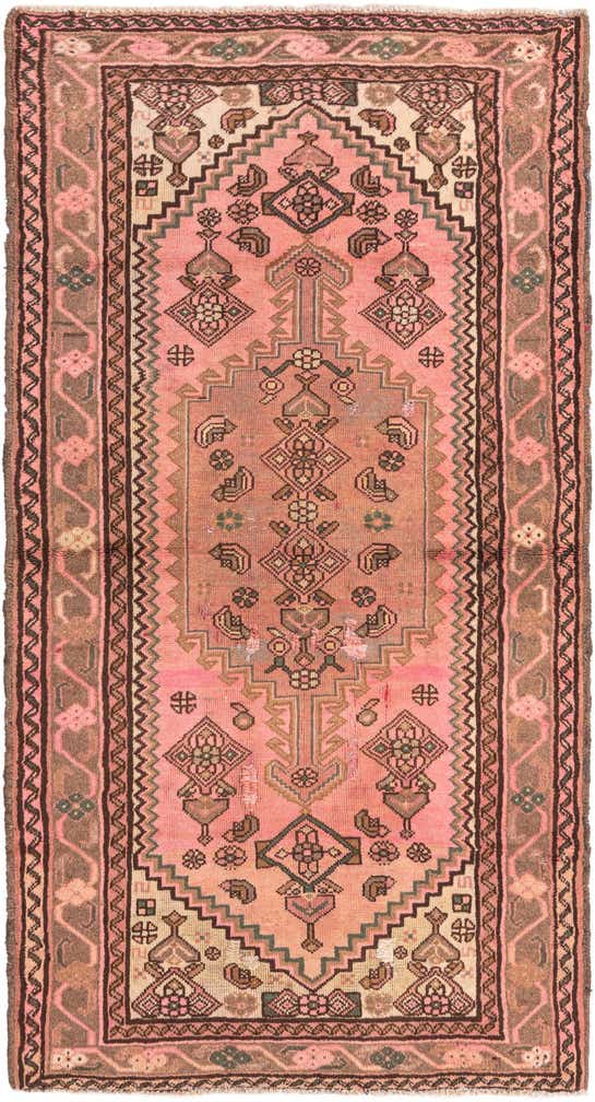 3' 5 x 6' 3 Hand Knotted Ultra Vintage Persian Wool Rug