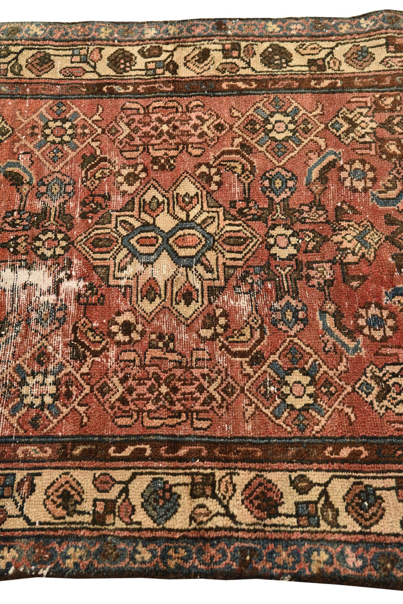 3' 3 x 6' 4 Hand Knotted Ultra Vintage Persian Wool Rug
