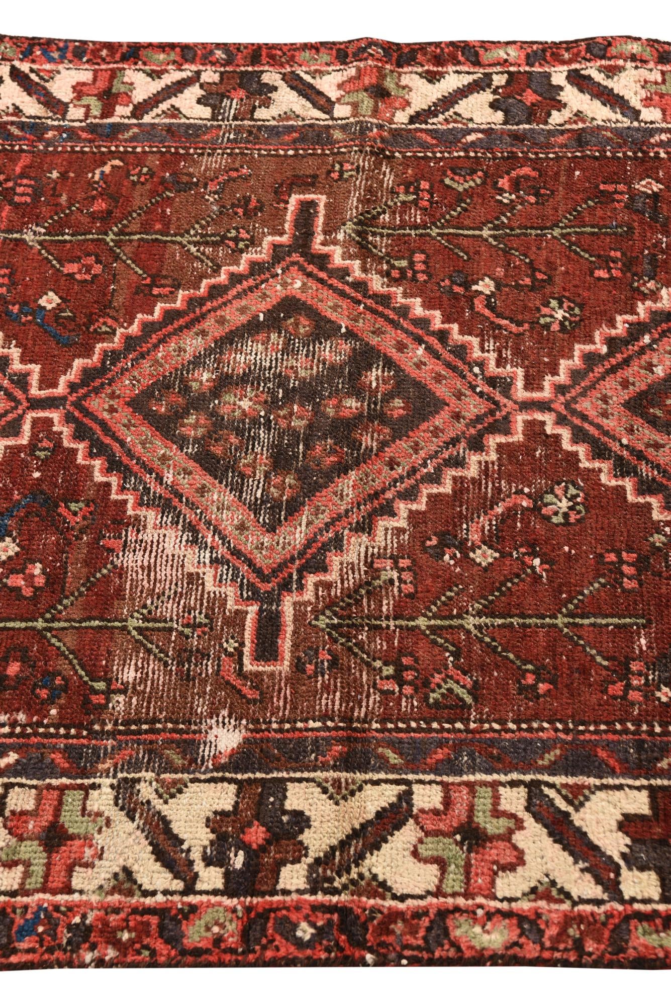 3' 5 x 5' 7 Hand Knotted Ultra Vintage Persian Wool Rug
