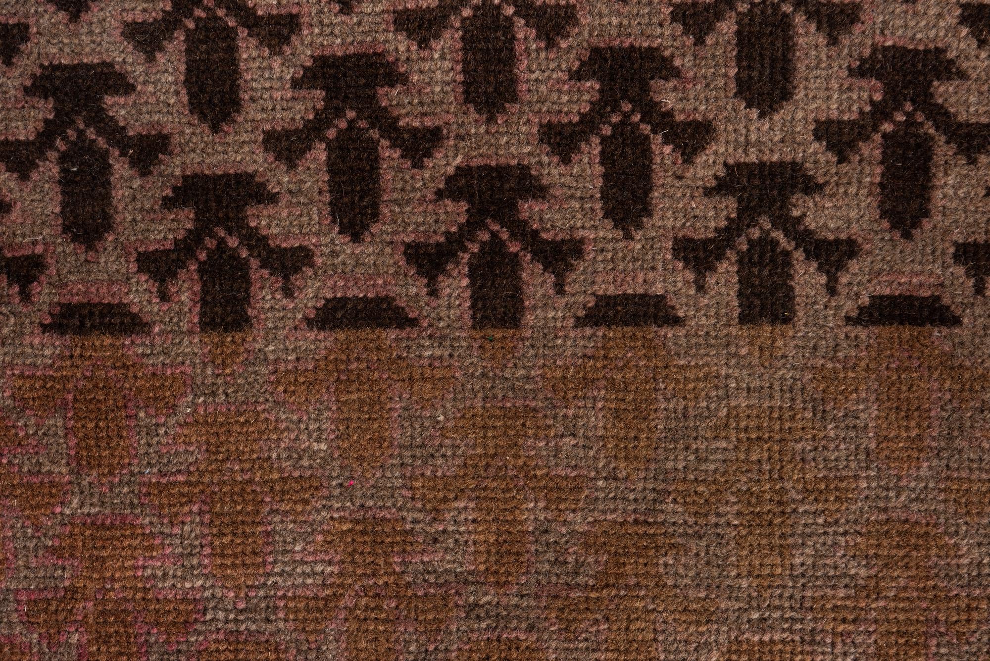 3' 5 x 6' 4 Hand Knotted Ultra Vintage Persian Wool Rug