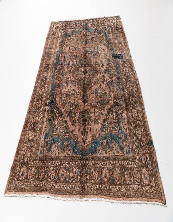 Detail image of 7' 3 x 10' 2  Hand Knotted Ultra Vintage Persian Wool Rug