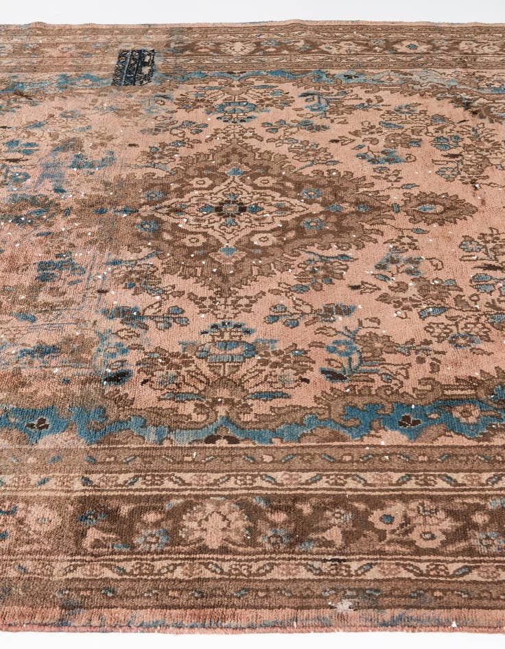 Detail image of 7' 3 x 10' 2  Hand Knotted Ultra Vintage Persian Wool Rug
