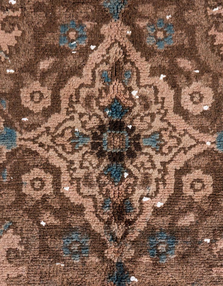 Detail image of 7' 3 x 10' 2  Hand Knotted Ultra Vintage Persian Wool Rug