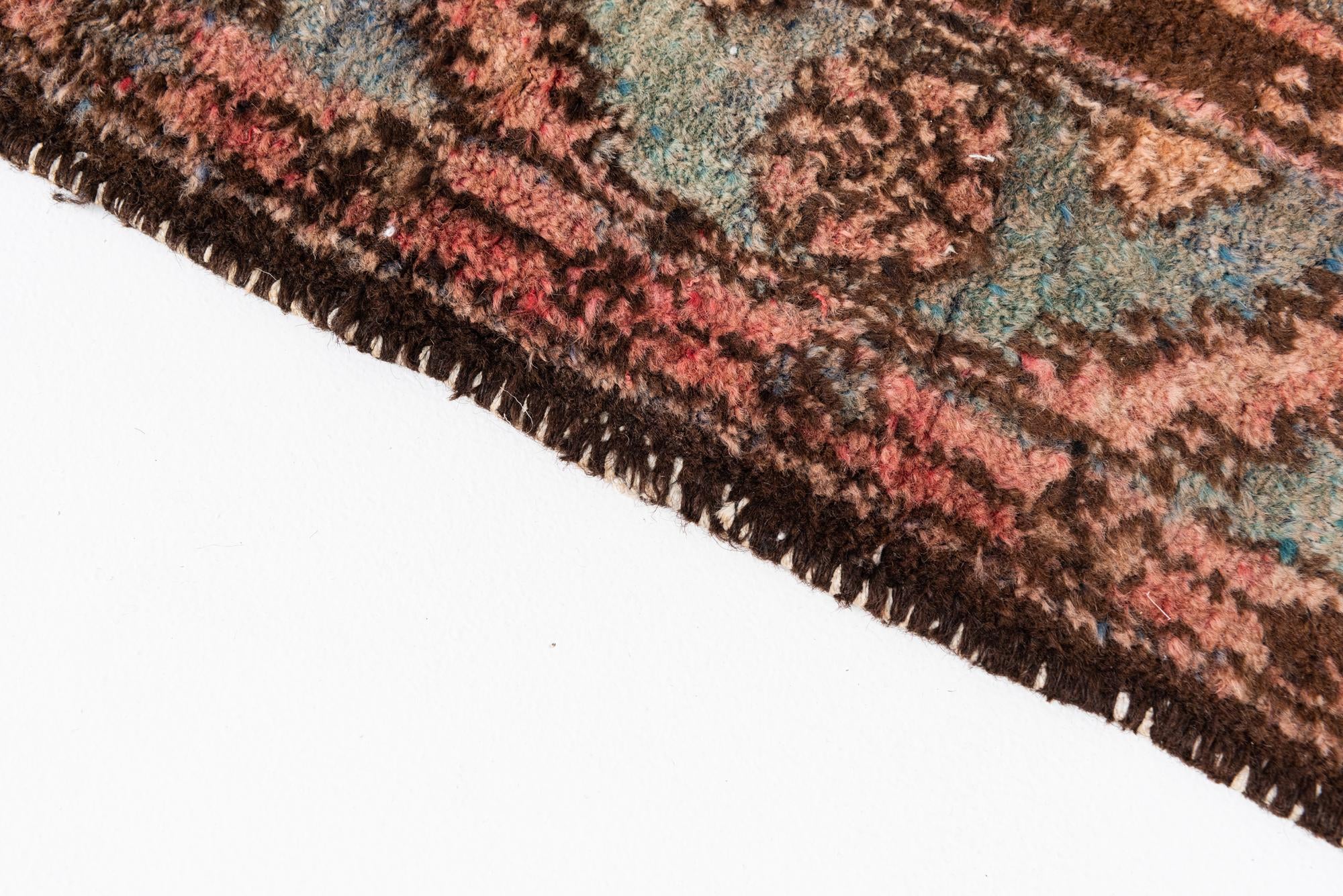 4' 5 x 6' 3 Hand Knotted Ultra Vintage Persian Wool Rug