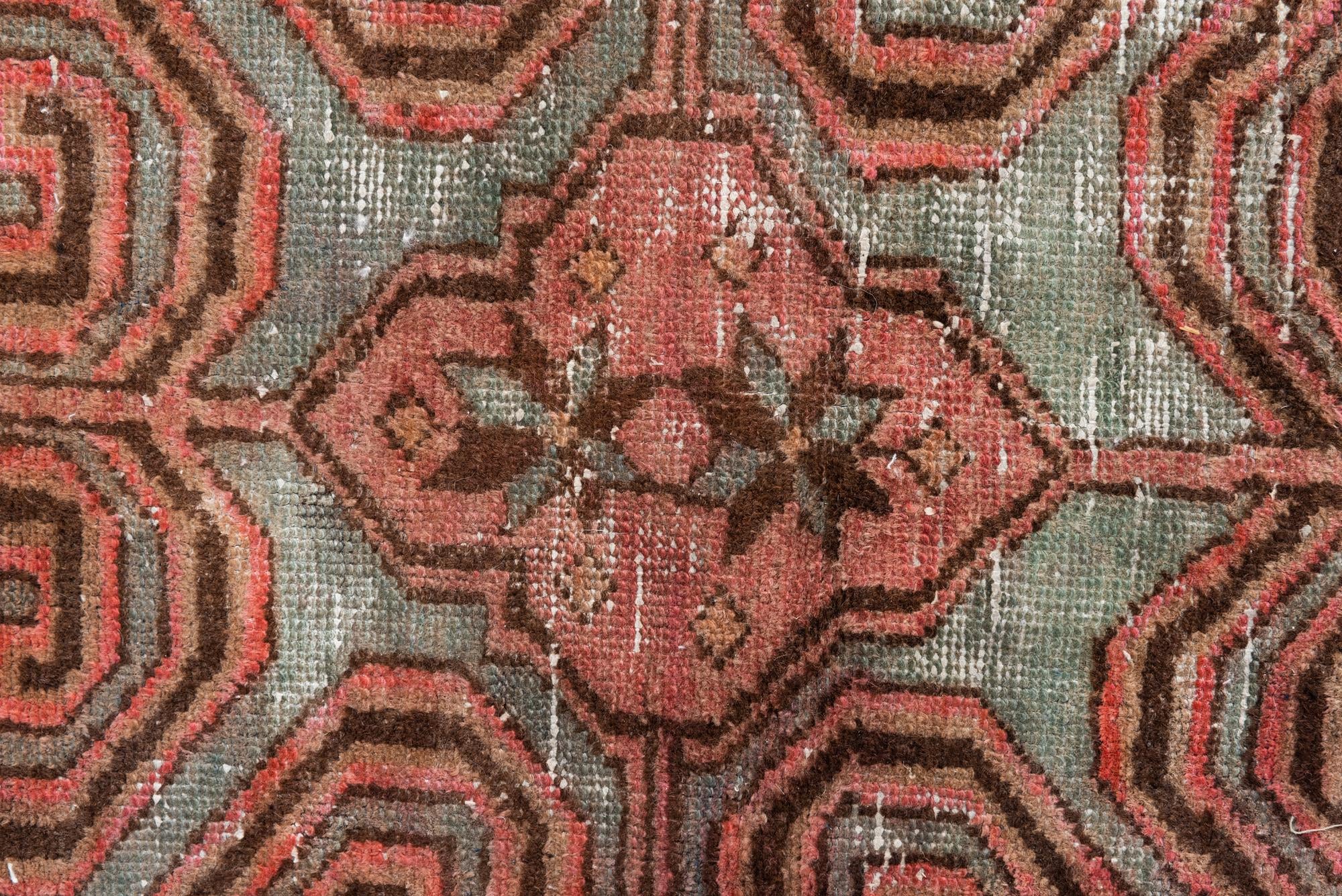 4' 5 x 6' 3 Hand Knotted Ultra Vintage Persian Wool Rug