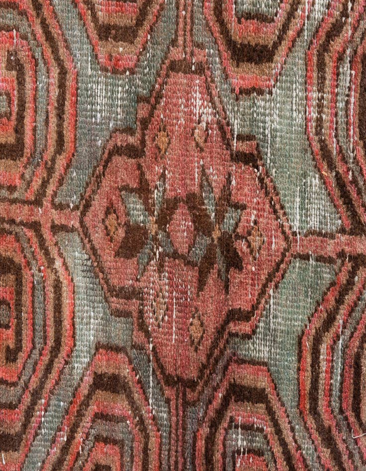 Detail image of 4' 5 x 6' 3  Hand Knotted Ultra Vintage Persian Wool Rug