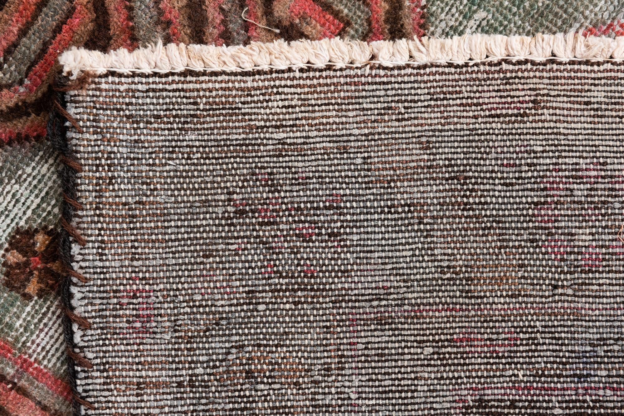 4' 5 x 6' 3 Hand Knotted Ultra Vintage Persian Wool Rug