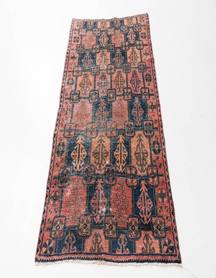 Detail image of 3' 9 x 6' 2  Hand Knotted Ultra Vintage Persian Wool Rug