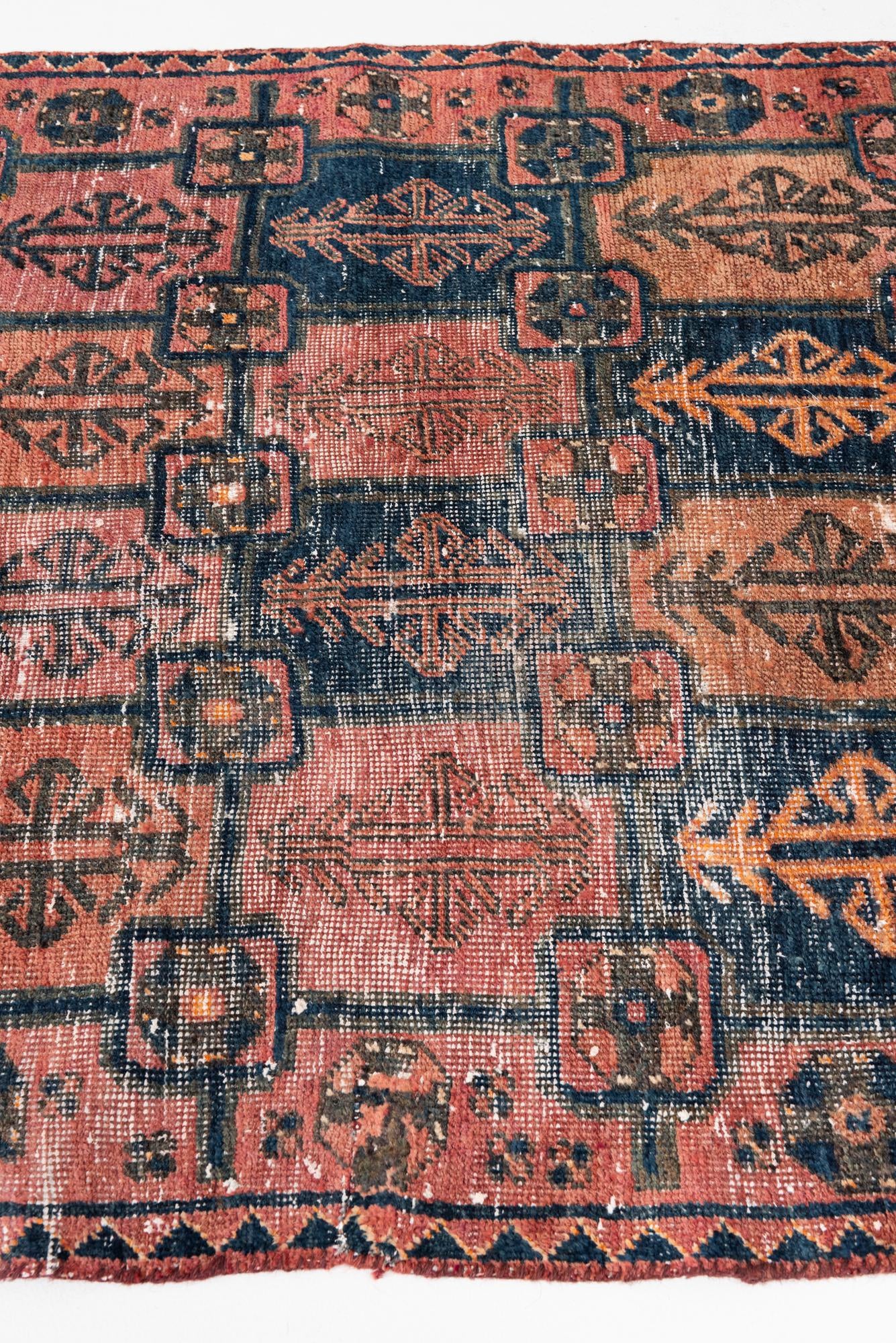 3' 9 x 6' 2 Hand Knotted Ultra Vintage Persian Wool Rug