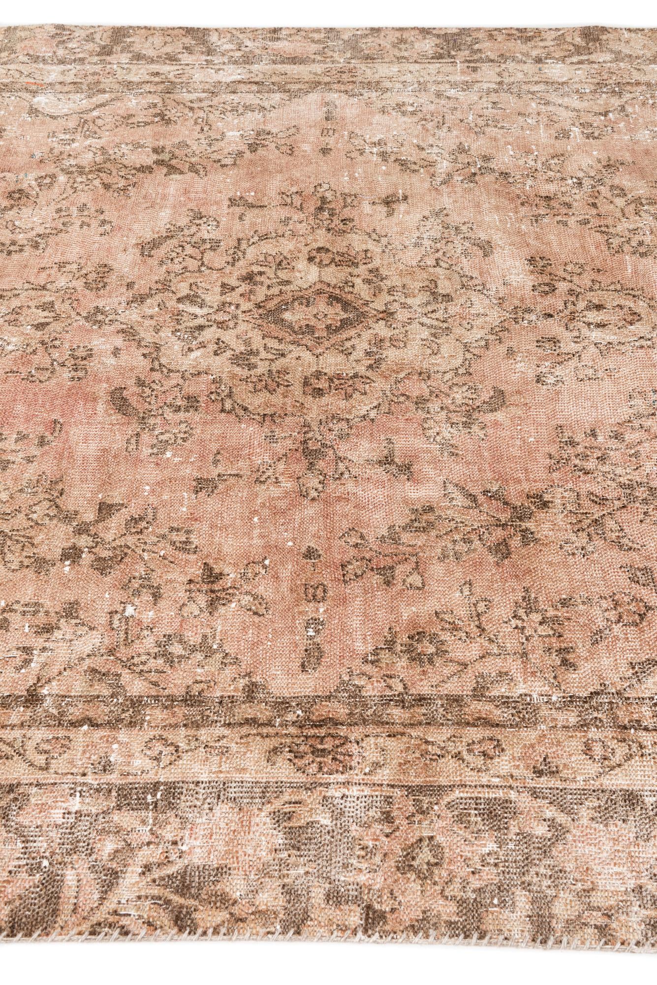 6' 5 x 10' 4 Hand Knotted Ultra Vintage Persian Wool Rug