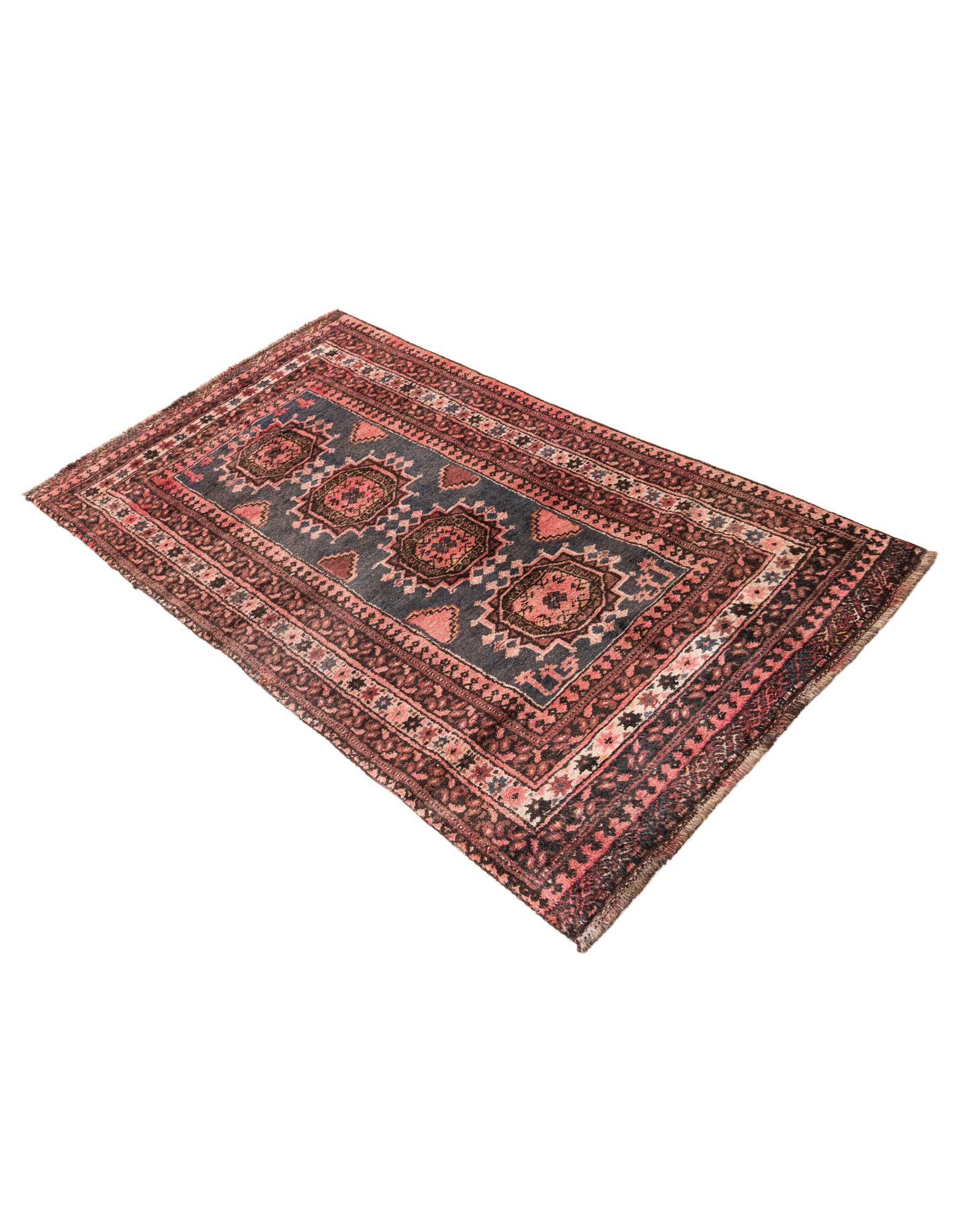 3' 3 x 5' 10 Hand Knotted Ultra Vintage Persian Wool Rug