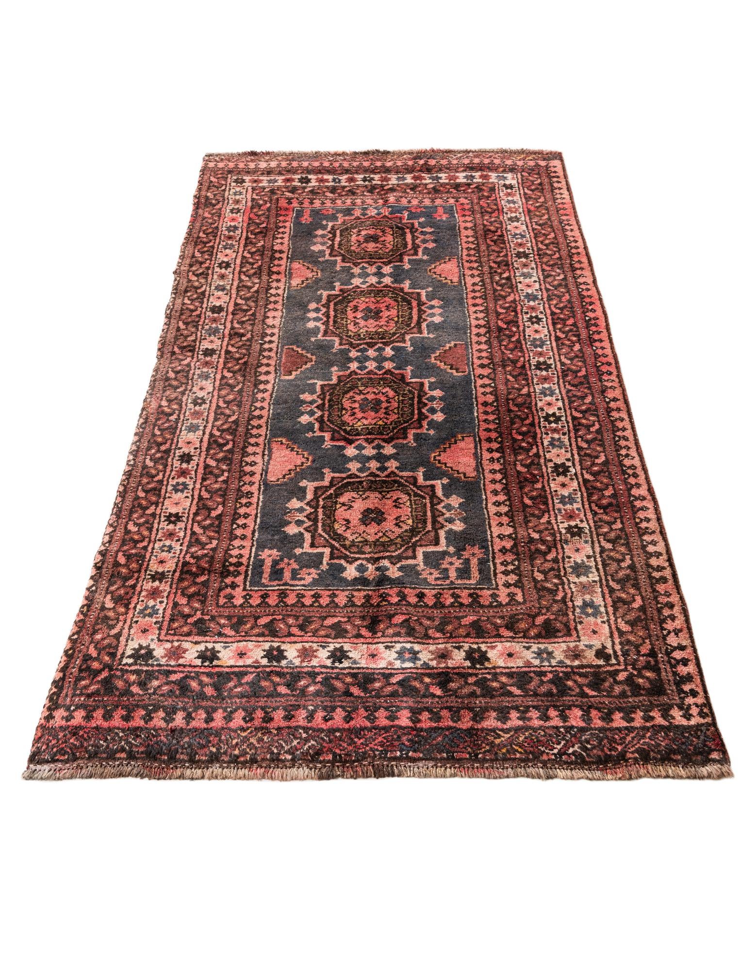 3' 3 x 5' 10 Hand Knotted Ultra Vintage Persian Wool Rug