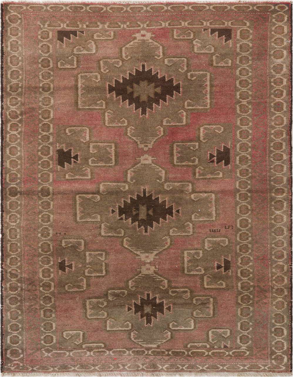 Primary image 3' 5 x 6' 7  Hand Knotted Ultra Vintage Persian Wool Rug