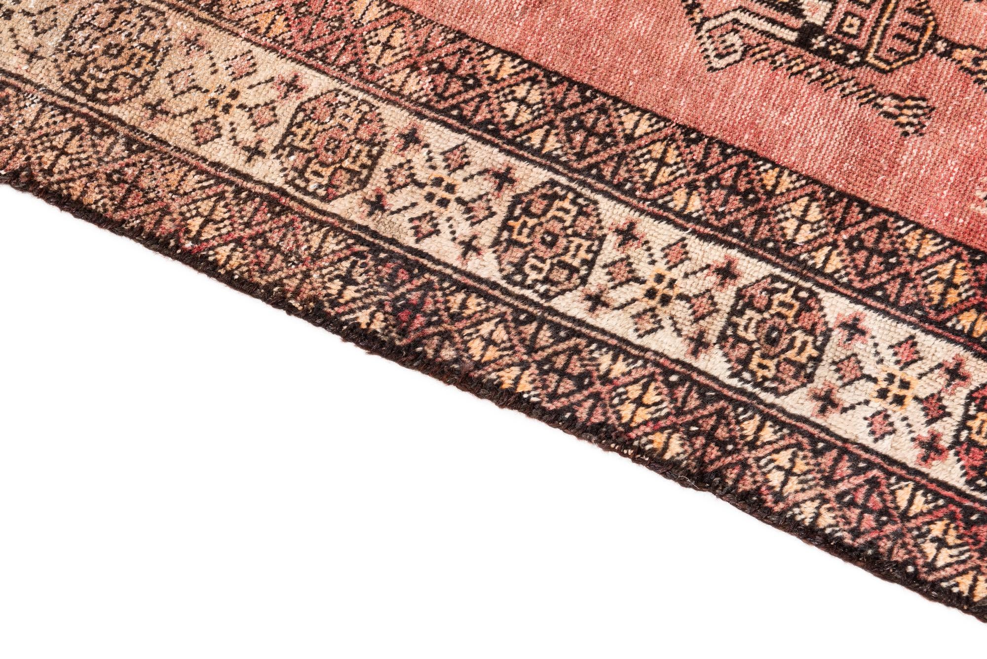 3' 10 x 6' 3 Hand Knotted Ultra Vintage Persian Wool Rug