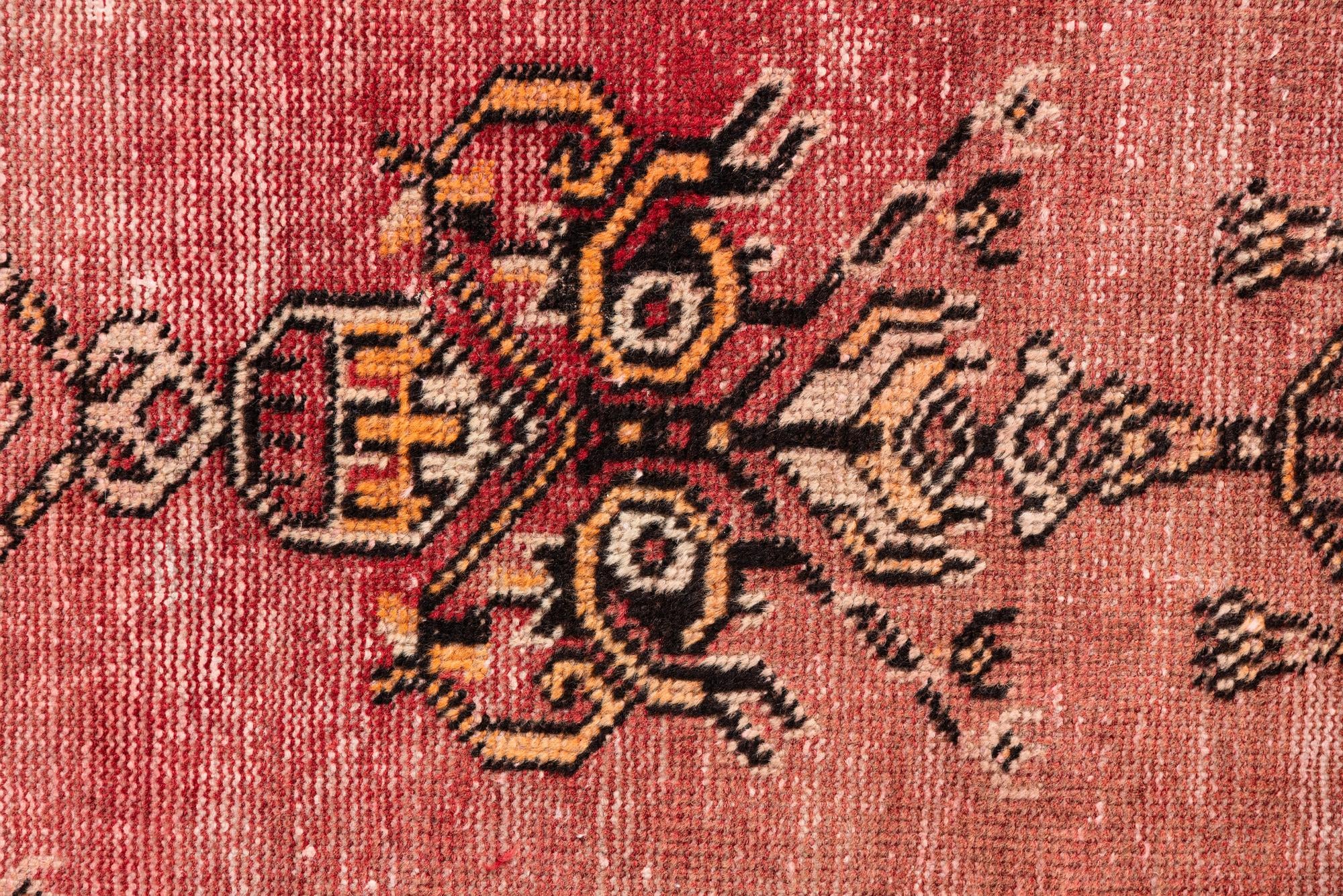 3' 10 x 6' 3 Hand Knotted Ultra Vintage Persian Wool Rug