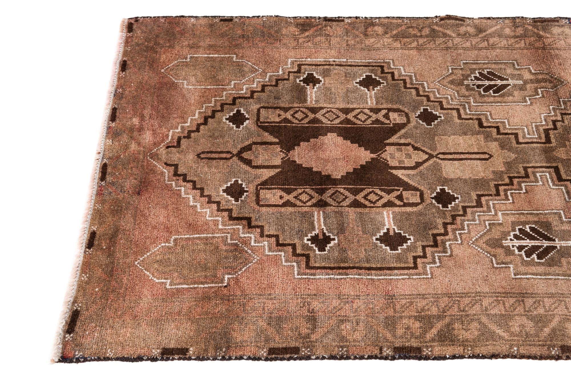 3' 6 x 6' 4 Hand Knotted Ultra Vintage Persian Wool Rug