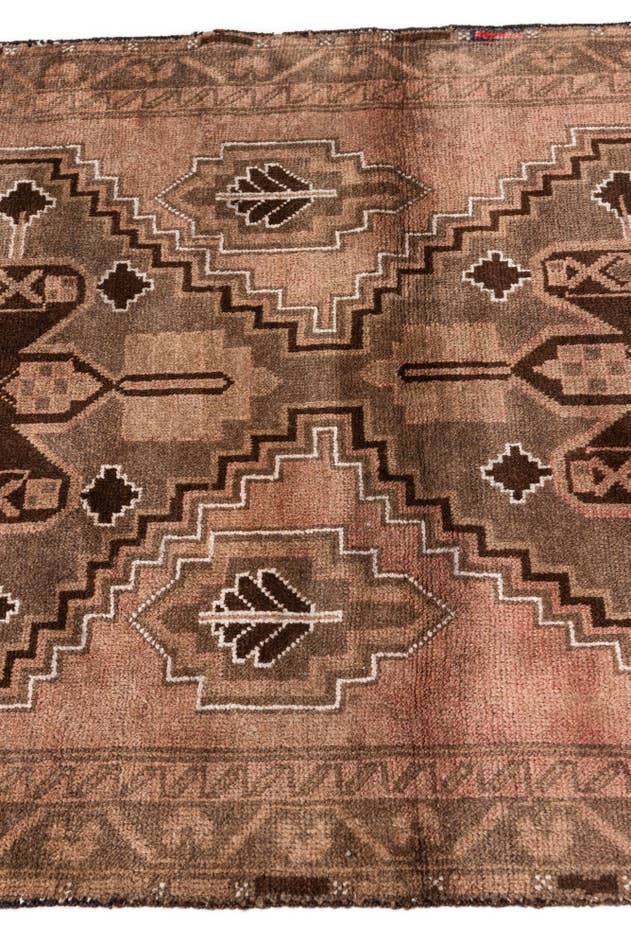 Detail image of 3' 6 x 6' 4 Hand Knotted Ultra Vintage Persian Wool Rug