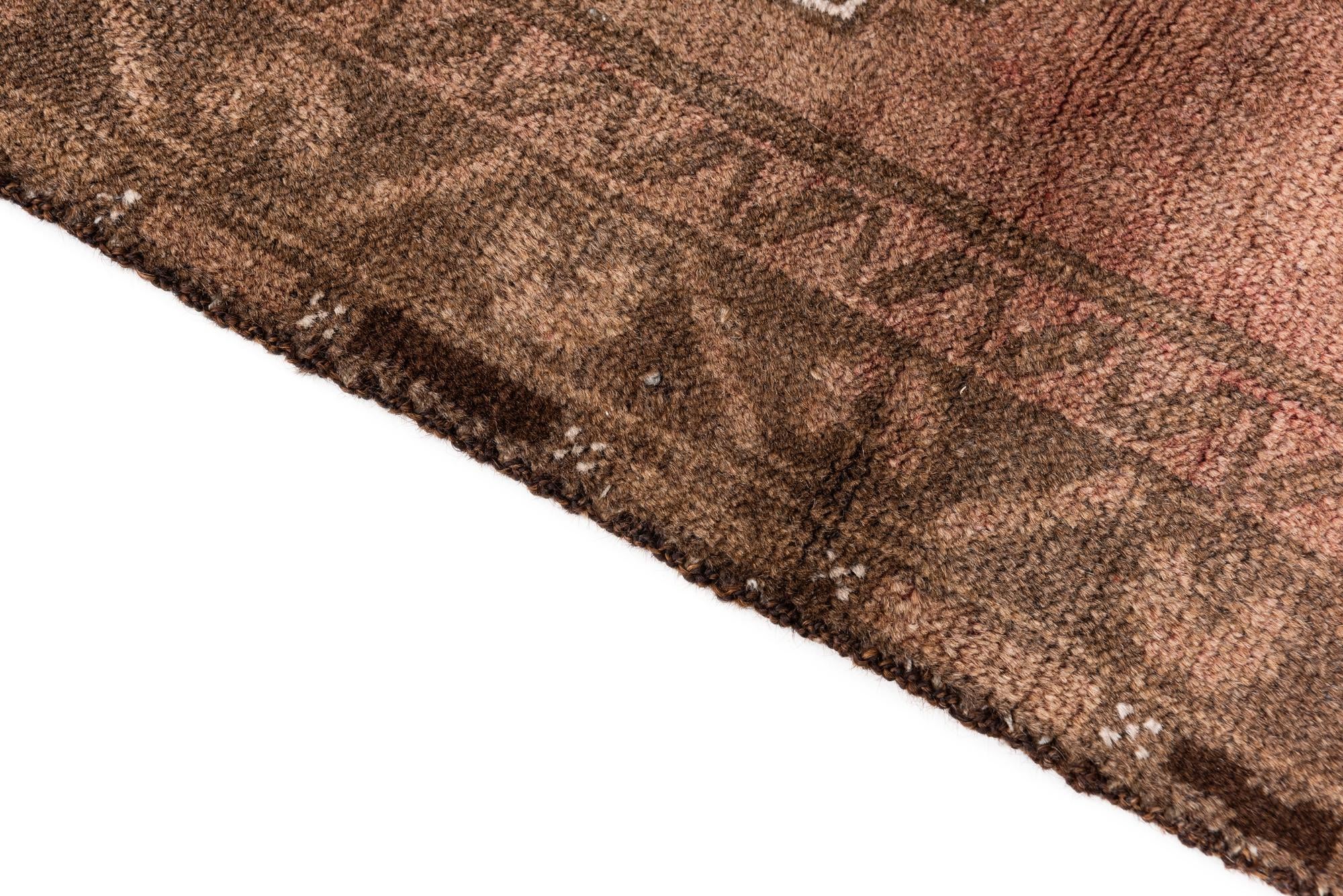 3' 6 x 6' 4 Hand Knotted Ultra Vintage Persian Wool Rug