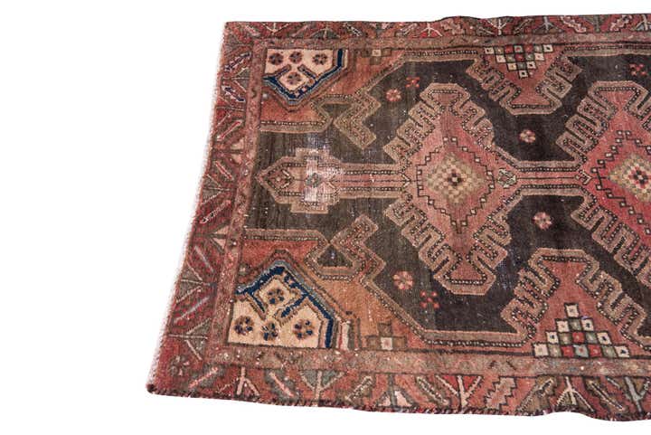 3' 6 x 4' 5 Hand Knotted Ultra Vintage Persian Wool Rug