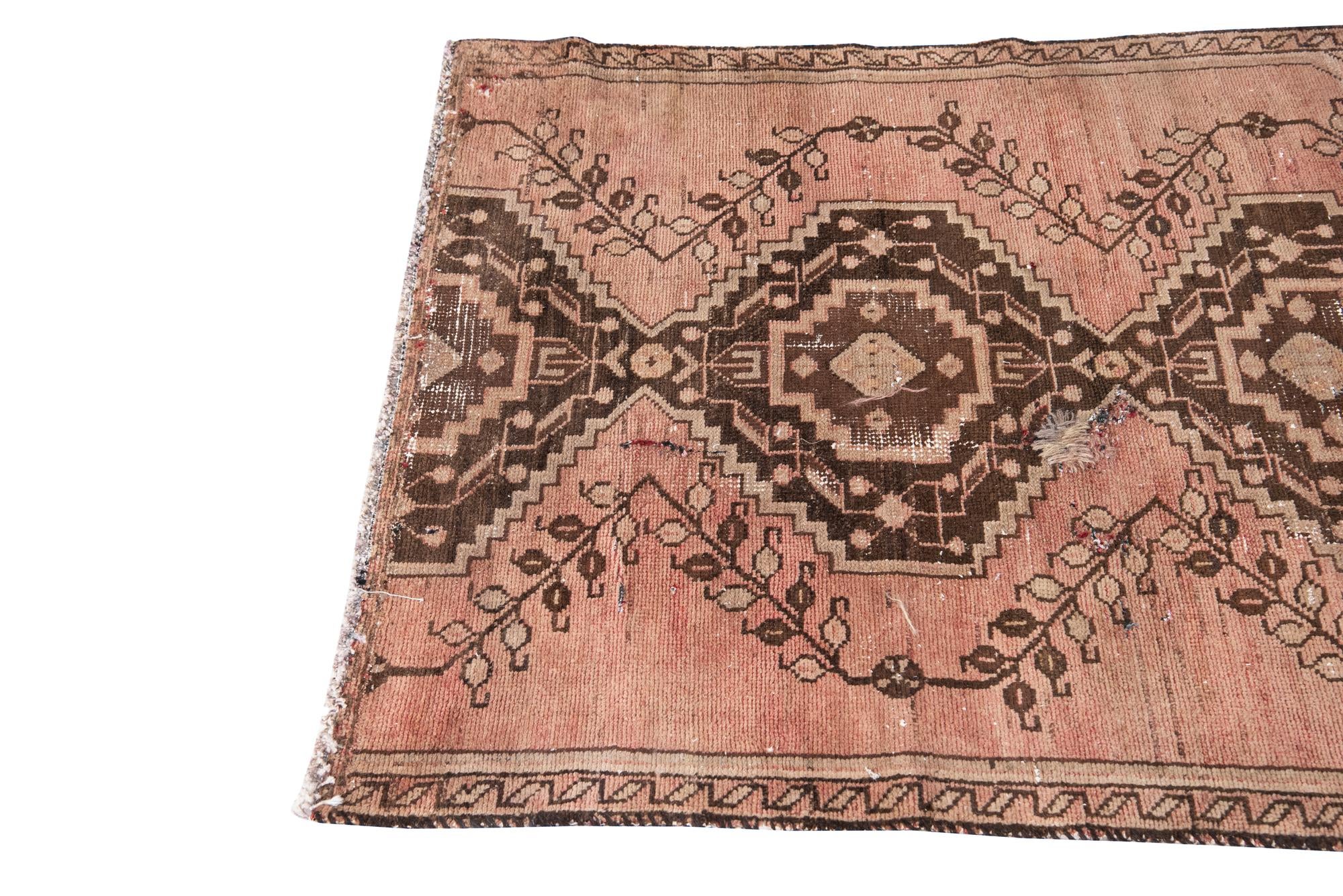 3' 4 x 4' 5 Hand Knotted Ultra Vintage Persian Wool Rug